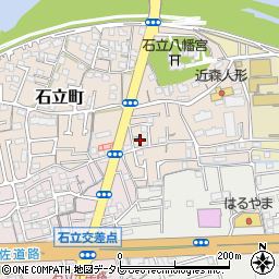 高知県高知市石立町35-17周辺の地図