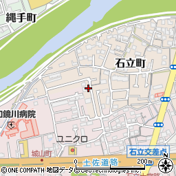 高知県高知市石立町212-17周辺の地図
