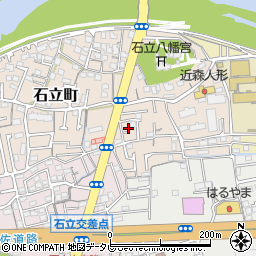 高知県高知市石立町35-9周辺の地図