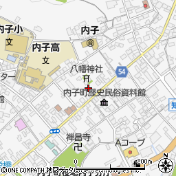 愛媛県喜多郡内子町内子2004周辺の地図