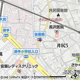 後藤橋周辺の地図