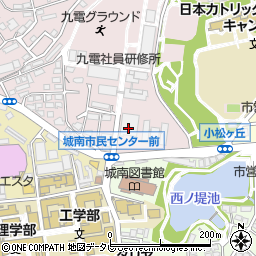 九州電力　社員研修所周辺の地図