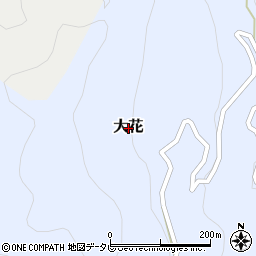 高知県高岡郡日高村大花周辺の地図