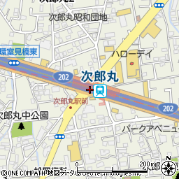 次郎丸周辺の地図