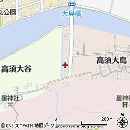 高知県高知市高須大島1-23周辺の地図