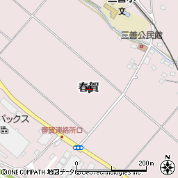 愛媛県大洲市春賀周辺の地図