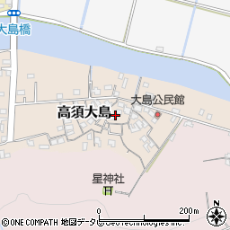 高知県高知市高須大島周辺の地図