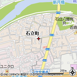 高知県高知市石立町100-1周辺の地図