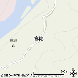 高知県高岡郡越知町宮地周辺の地図