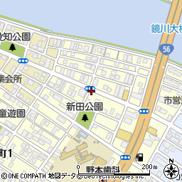 高知県高知市北新田町周辺の地図