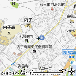 愛媛県喜多郡内子町内子1992周辺の地図