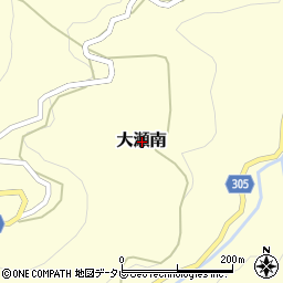 愛媛県喜多郡内子町大瀬南周辺の地図