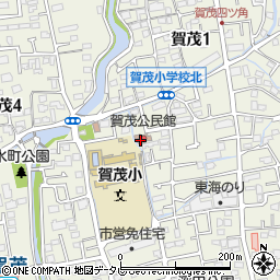 福岡市公民館　賀茂公民館周辺の地図