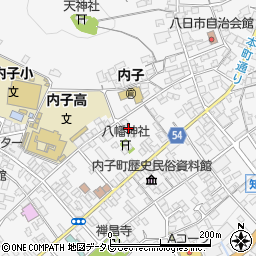 愛媛県喜多郡内子町内子2165周辺の地図