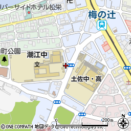 高知新聞宮内販売所周辺の地図