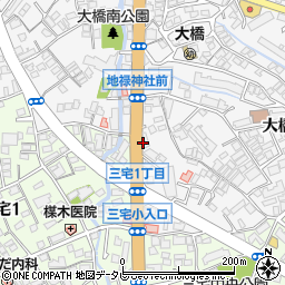 福岡中央銀行大橋支店周辺の地図