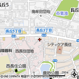 ファミリーマート福岡西長住一丁目店周辺の地図