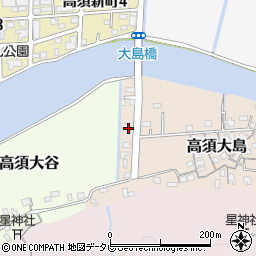 高知県高知市高須大島1周辺の地図