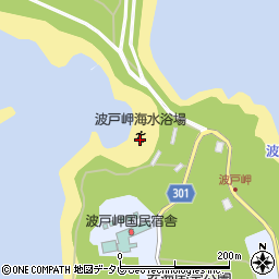 波戸岬海水浴場周辺の地図