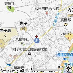 愛媛県喜多郡内子町内子1987周辺の地図