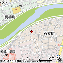高知県高知市石立町194周辺の地図