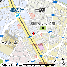 ファミリーマート高知梅ノ辻店周辺の地図
