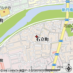 高知県高知市石立町206周辺の地図