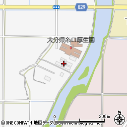 大分県社会福祉事業団　糸口通勤寮周辺の地図
