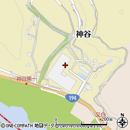 高知県吾川郡いの町神谷周辺の地図