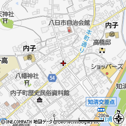愛媛県喜多郡内子町内子1968周辺の地図