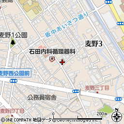 福岡麦野郵便局 ＡＴＭ周辺の地図