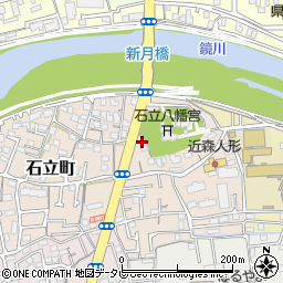 高知県高知市石立町81-3周辺の地図