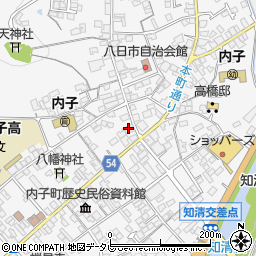 愛媛県喜多郡内子町内子1973周辺の地図