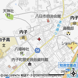 愛媛県喜多郡内子町内子1979周辺の地図