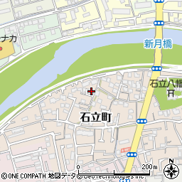 高知県高知市石立町156-2周辺の地図