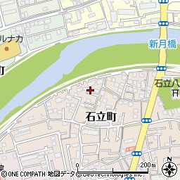 高知県高知市石立町156周辺の地図