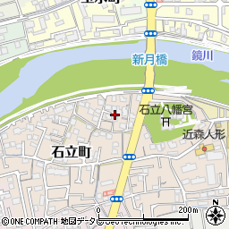 高知県高知市石立町124周辺の地図