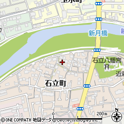 高知県高知市石立町153周辺の地図