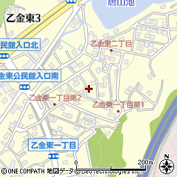 福岡県大野城市乙金東1丁目周辺の地図