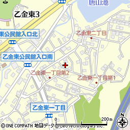 福岡県大野城市乙金東1丁目18周辺の地図