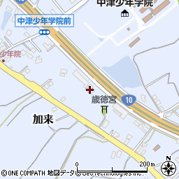 九州東邦中津営業所周辺の地図