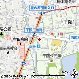 葉山珈琲 福大通り店周辺の地図