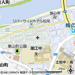 高知県高知市天神町周辺の地図