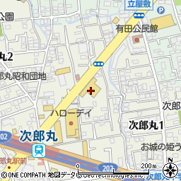 九州三菱次郎丸店周辺の地図