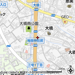 カギの１１０番　大橋周辺の地図