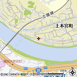 高知県高知市上本宮町202-3周辺の地図