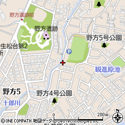 福岡県福岡市西区野方周辺の地図