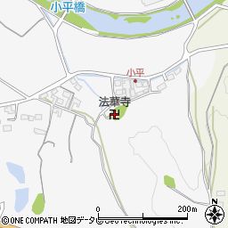 法華寺周辺の地図