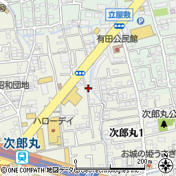 コンフォートベネフィス次郎丸駅前２周辺の地図