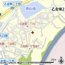 福岡県大野城市乙金東1丁目23周辺の地図